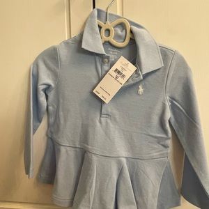 Polo Ralph Lauren peplum baby girl top